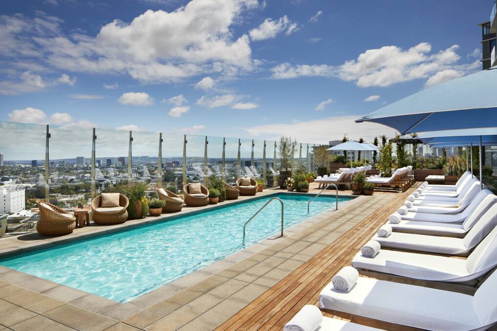 The rooftop restaurant at Soho House WeHo.