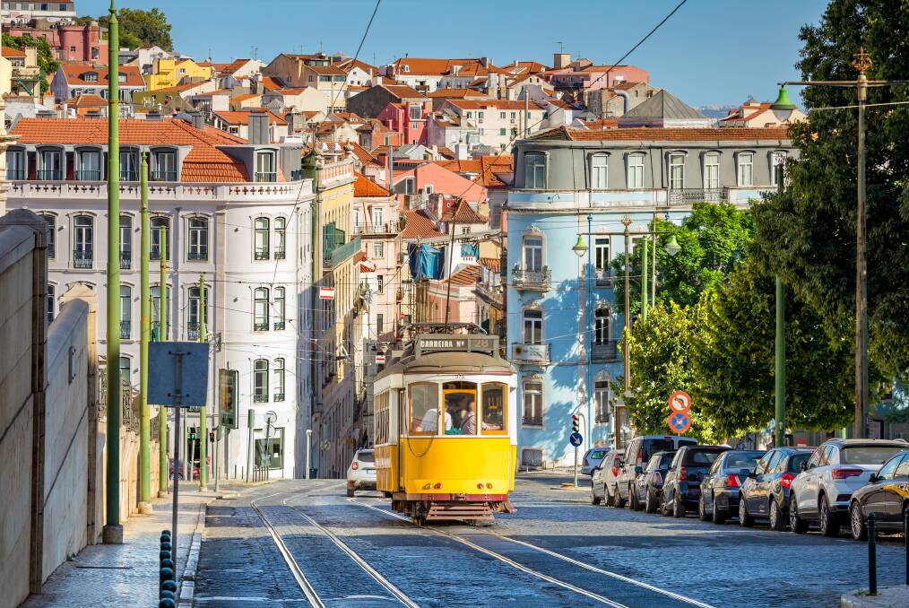 On the No. 28 line in Lisbon. Picture: Getty Images