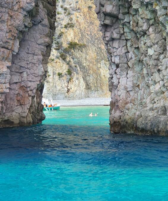 The clear waters of Ponza. Picture: Natascha Mirosch