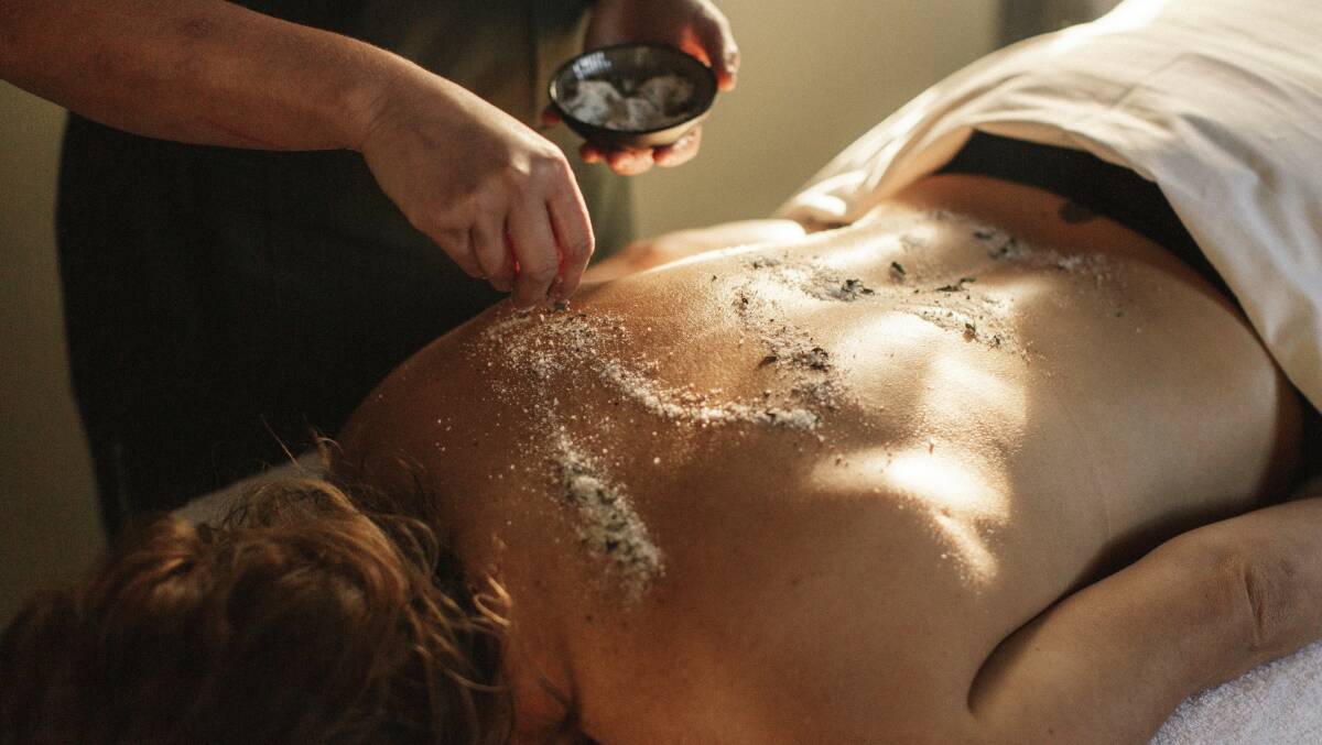 A treatment at the spa.