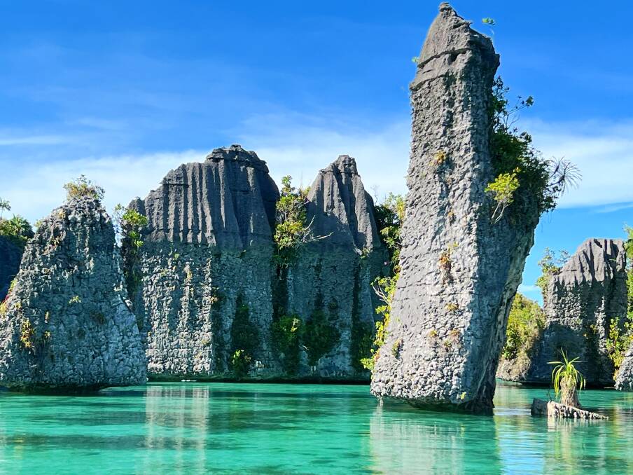 Limestone pillars of Yapap Lagoon. Picture: Susan Gough Henley