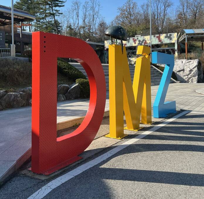 A DMZ sign. Picture: Kristie Kellahan