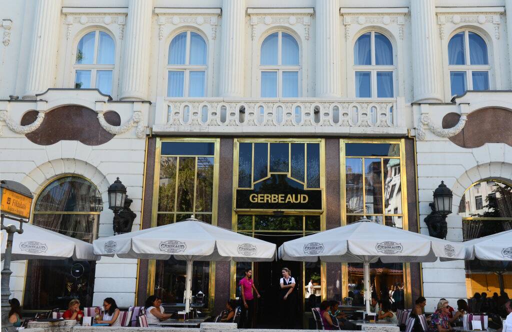 The historic Cafe Gerbeaud.