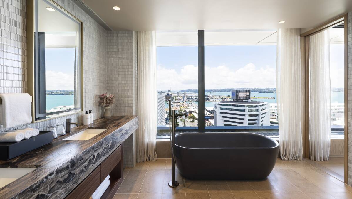 An ensuite with a view.