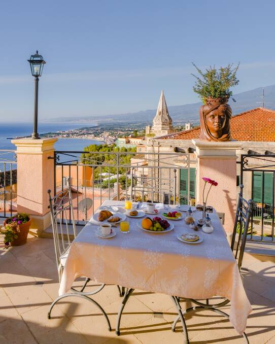 Breakfast is served in Taormina. Picture: Getty Images