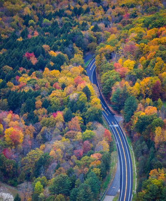 A drive through New England in autumn on the East Coast. Picture: Shutterstock