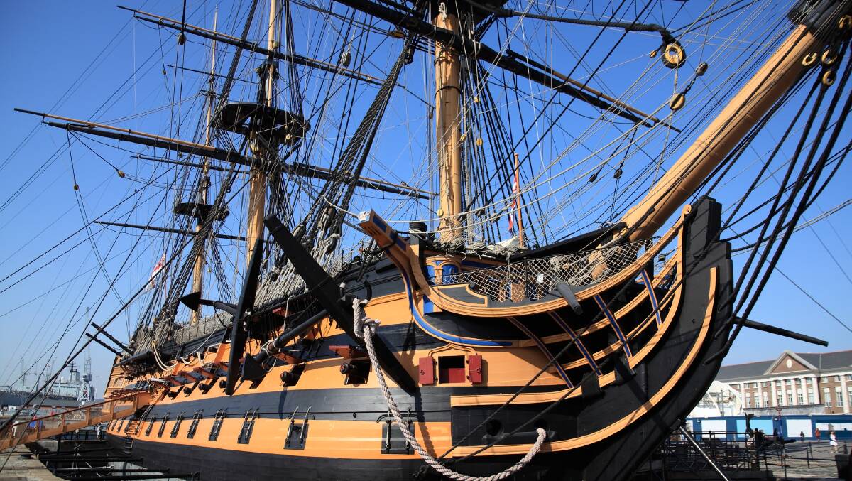 The HMS Victory in the Portsmouth Historic Dockyard. Picture: Getty Images