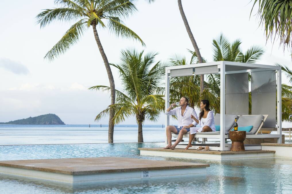Overwater on Hayman Island on the Great Barrier Reef. Picture: Tourism and Events Queensland