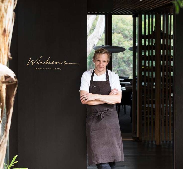 Chef Robin Wickens outside his eponymous restaurant.