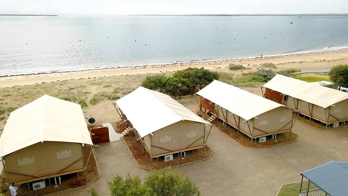 Safari tents.