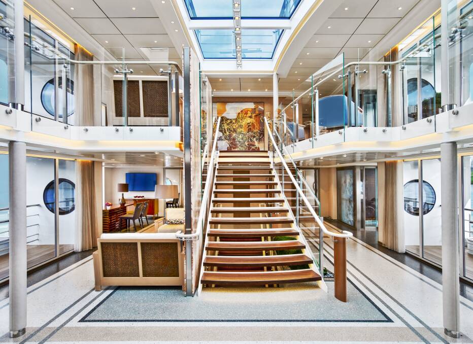 Atrium inside a Viking Longship.