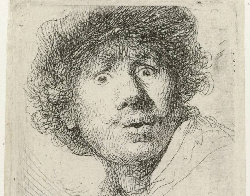 A Rembrandt self-portrait.