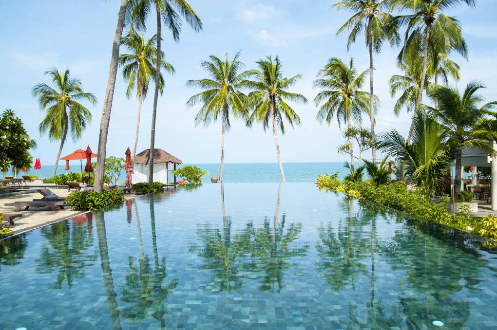 Tropical infinity at Lamai Beach, Koh Samui. Picture: Getty Images