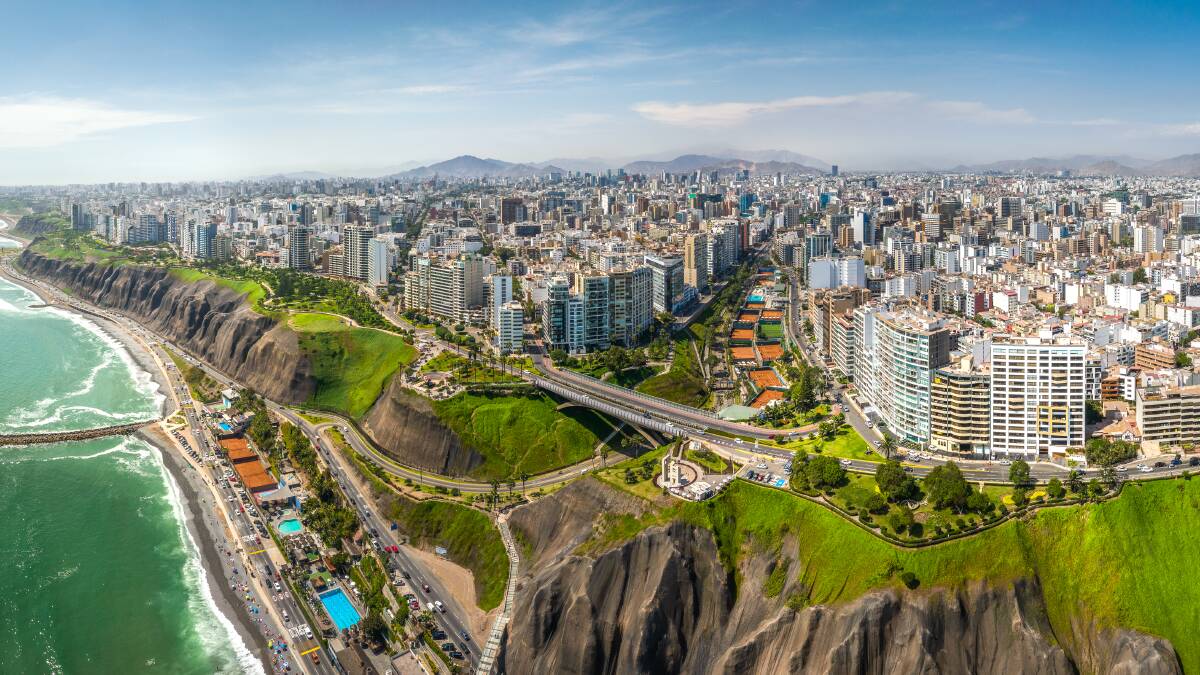 A bird's-eye view of Lima.