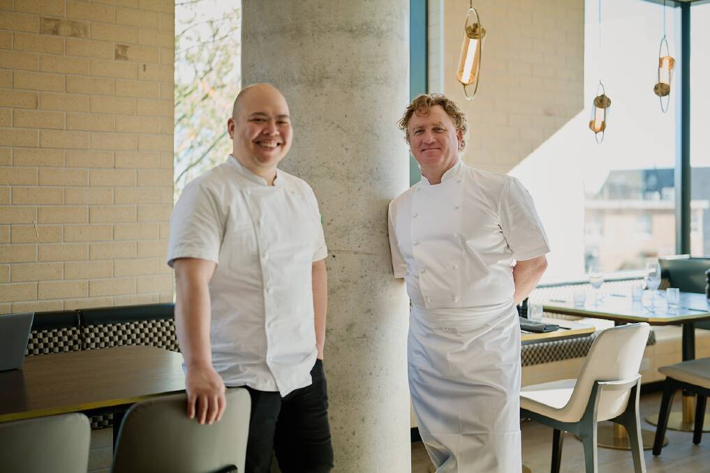 Executive chef Migo Razon and chef Adrian Richardson at Maestro in Geelong. Picture: Monika Berry