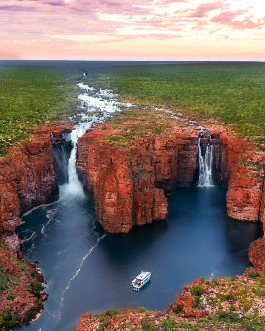 King George Falls in the Kimberley. Picture: Tourism WA