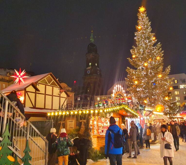 More than 2.5 million people visit Dresden's Striezelmarkt every year.