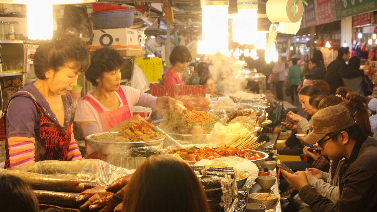 Street food at Gwangjang Market, Seoul, Korea. Picture: Shutterstock