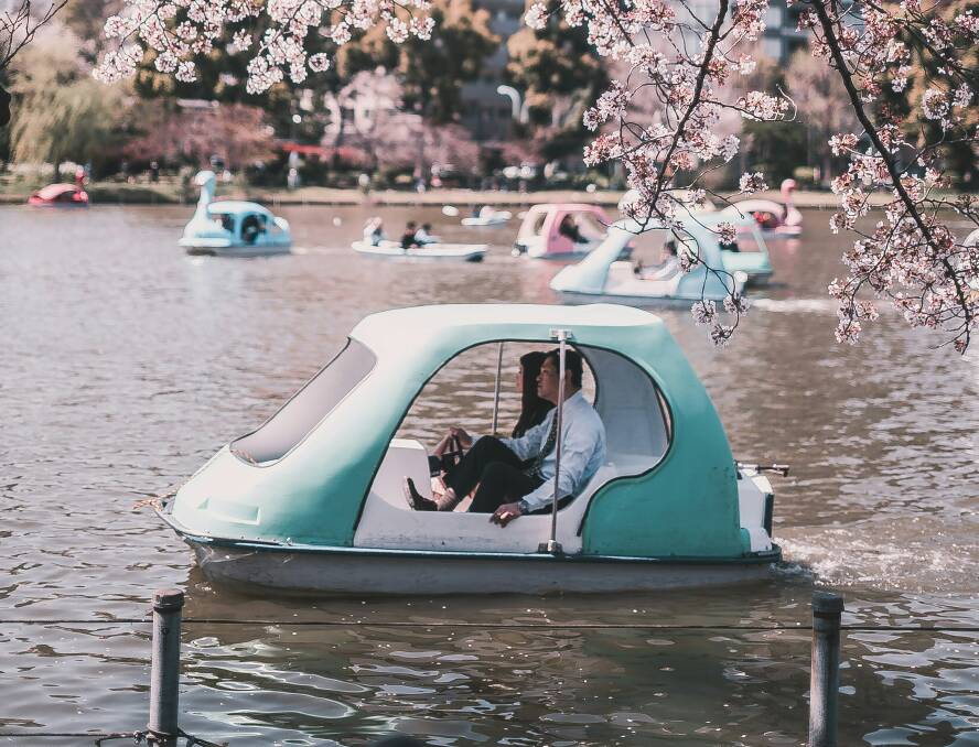 A boating adventure in Tokyo during the sakura season. Picture: Unsplash/Redd F