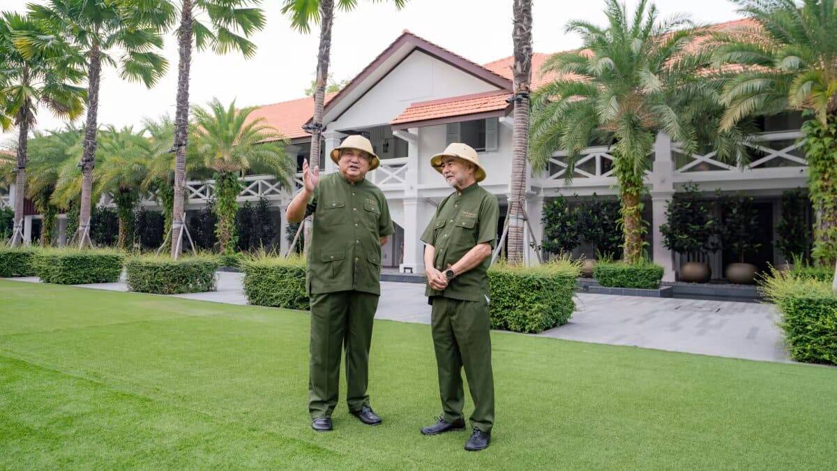 Singapore army veterans who conduct historic tours of the hotel.