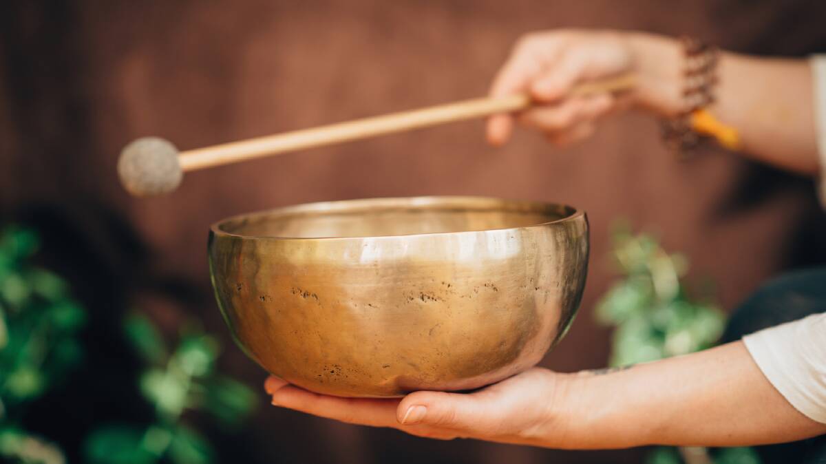 A Tibetan singing bowl.