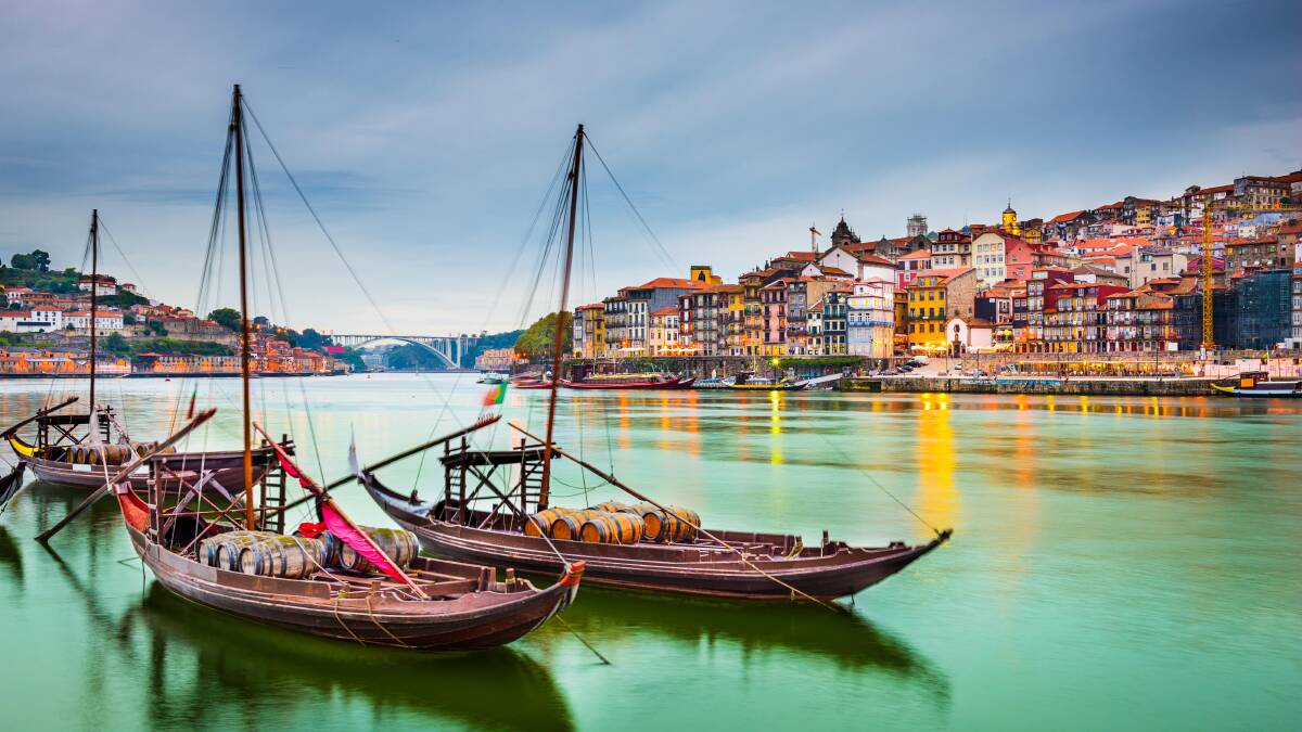 On the Douro River in Porto.