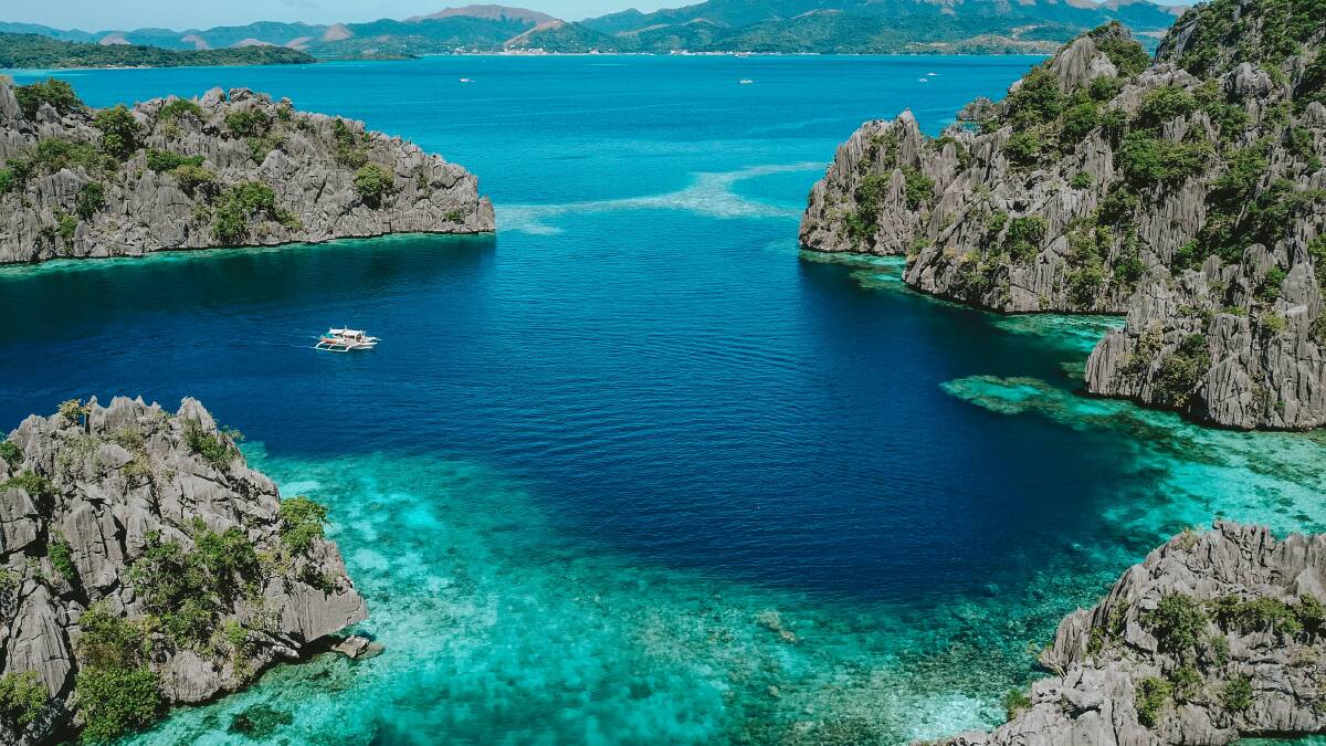 The islands of the Philippines.