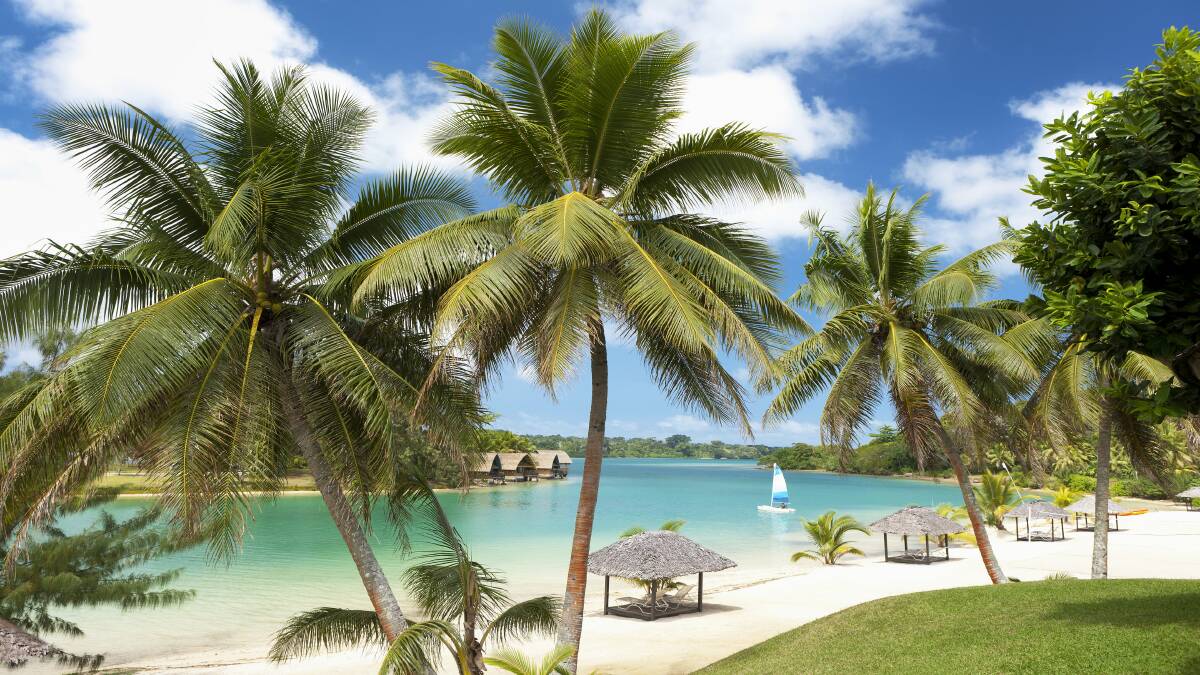Views over tranquil waters at Holiday Inn Resort Vanuatu.