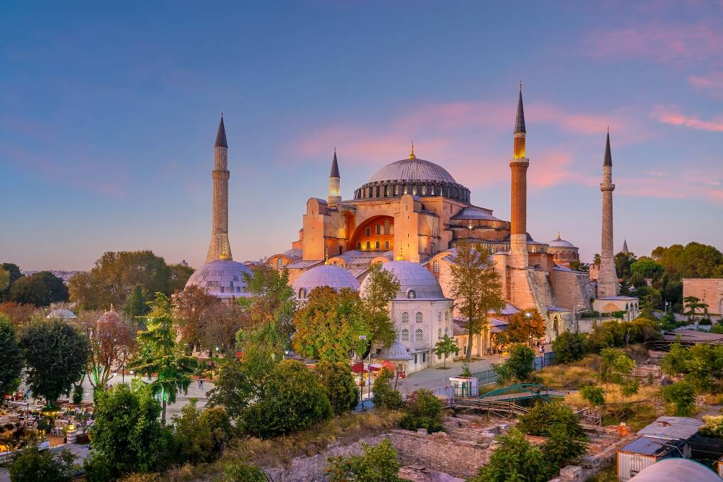 Visit Istanbul's iconic Hagia Sophia mosque as part of Viking's Mediterranean cruise.