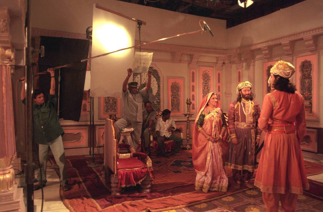 A film shoot in progress at one of the studios in Mumbai. Picture: Shutterstock