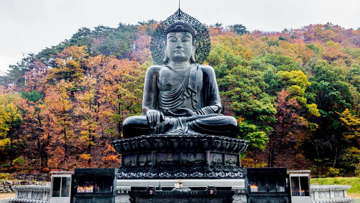 Buddha in the Sinheungsa Temple at Seoraksan National Park, South Korea. Picture: Shutterstock