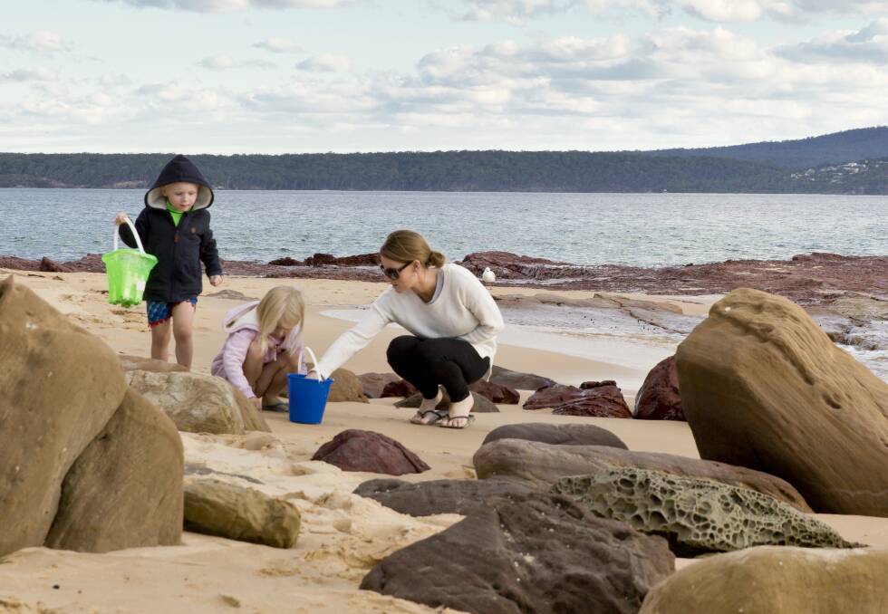 Family-friendly Bar Beach. Picture: Destination NSW