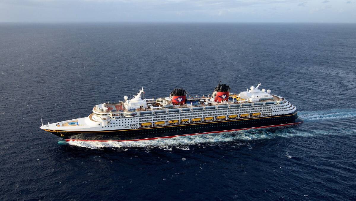 The Disney Wonder is an Italian-made ship built in 1999, with an updated, cartoon-ish style. Picture supplied 