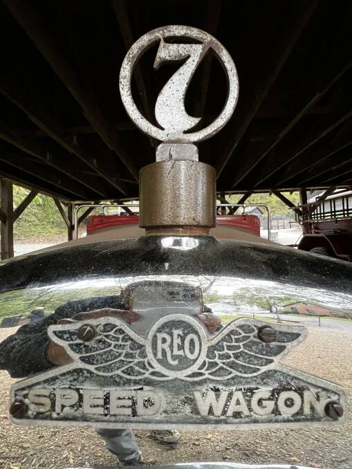 The fire truck at the Jack Daniel's distillery bears the marque made famous by a band with the same name. Picture: John Hanscombe 