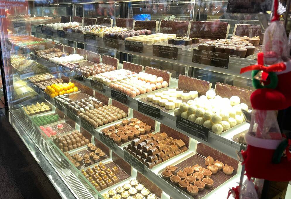 The amazing treats at the Chocolate Factory Gosford.
