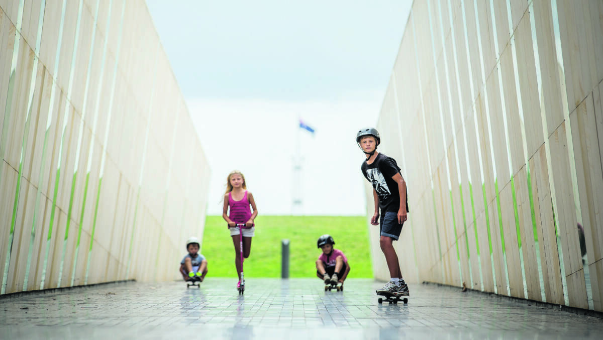 Kids at Parliament House Canberra
