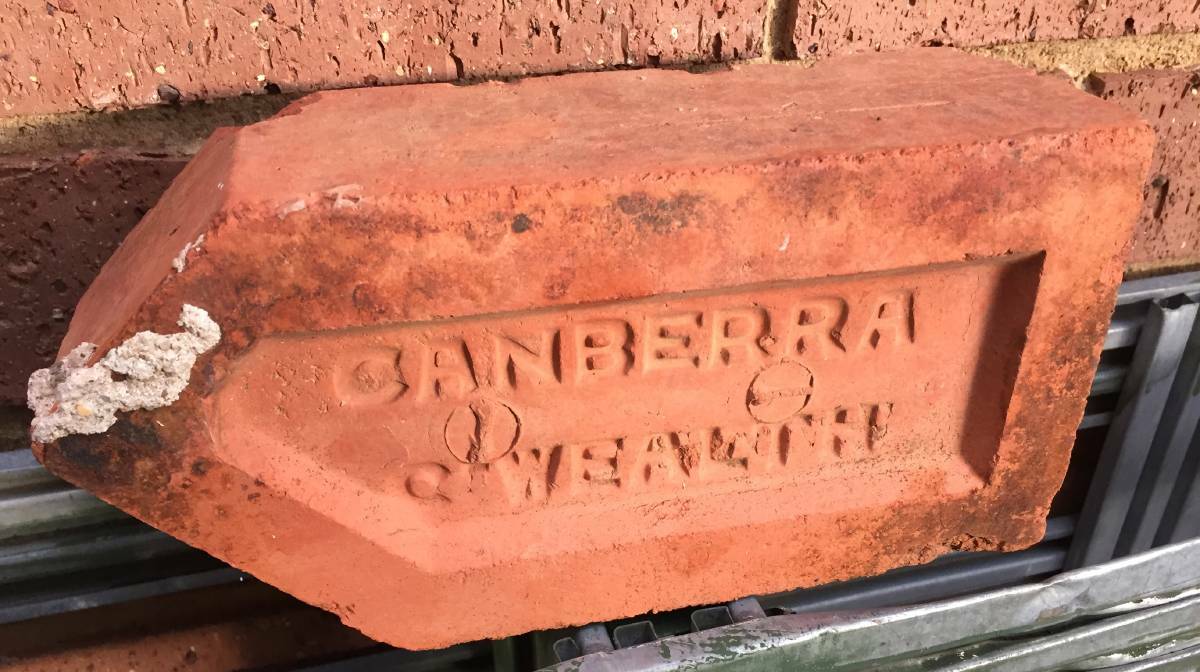  Rohan Goyne’s Canberra red brick. Have you got one? Picture: Rohan Goyne