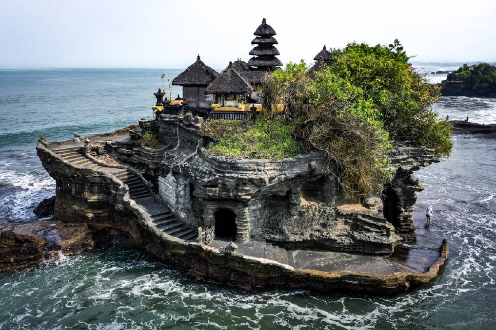 The Tanah Lot Temple in Canggu.