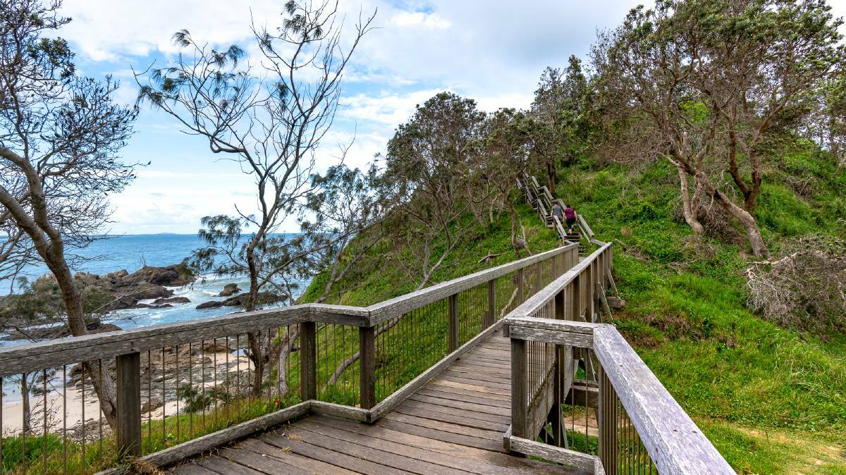 Part of the nine-kilometre coast walk past some of Port Macquarie’s beaches.