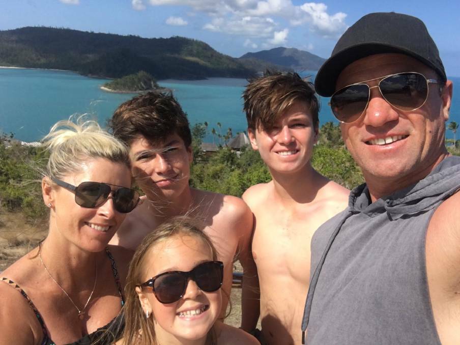 Shannon Noll loves taking his family to Hamilton Island.

