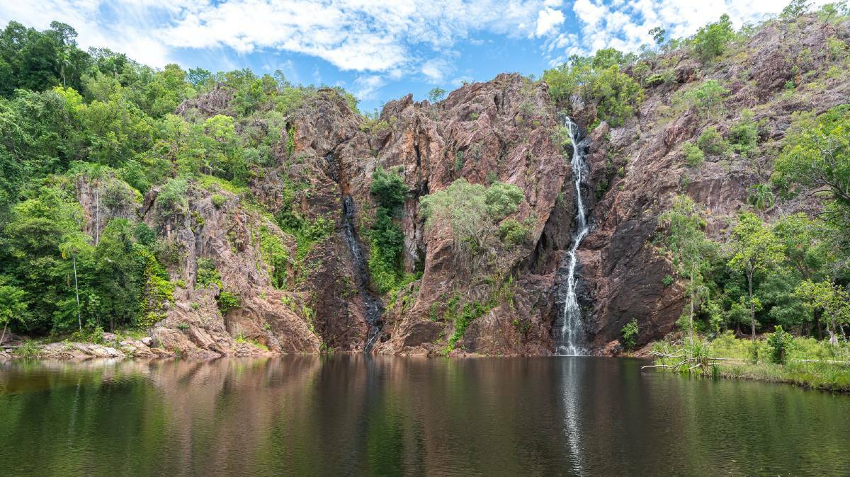 Wangi Falls is one of the busiest spots in Litchfield National Park.