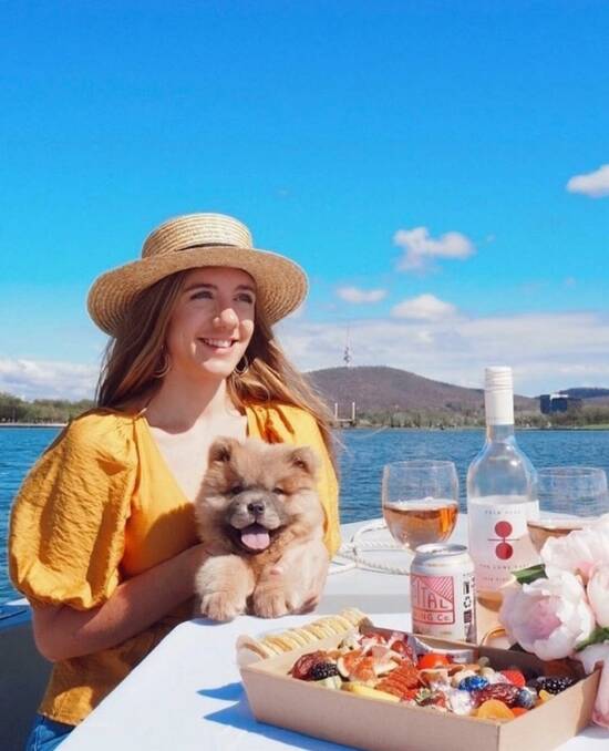 Dogs are welcome aboard GoBoat picnic boats which you can hire to cruise Lake Burley Griffin.