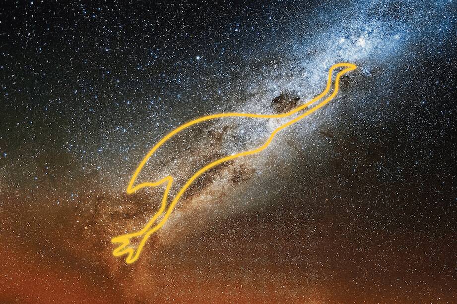 The famous Emu constellation