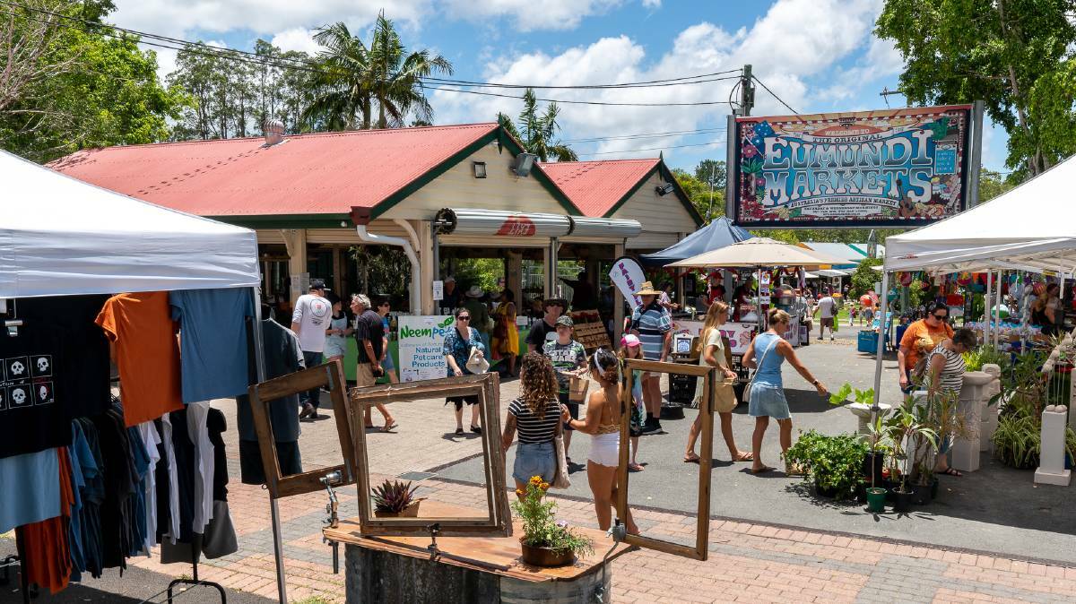 The Eumundi Markets are held every Wednesday and Saturday.