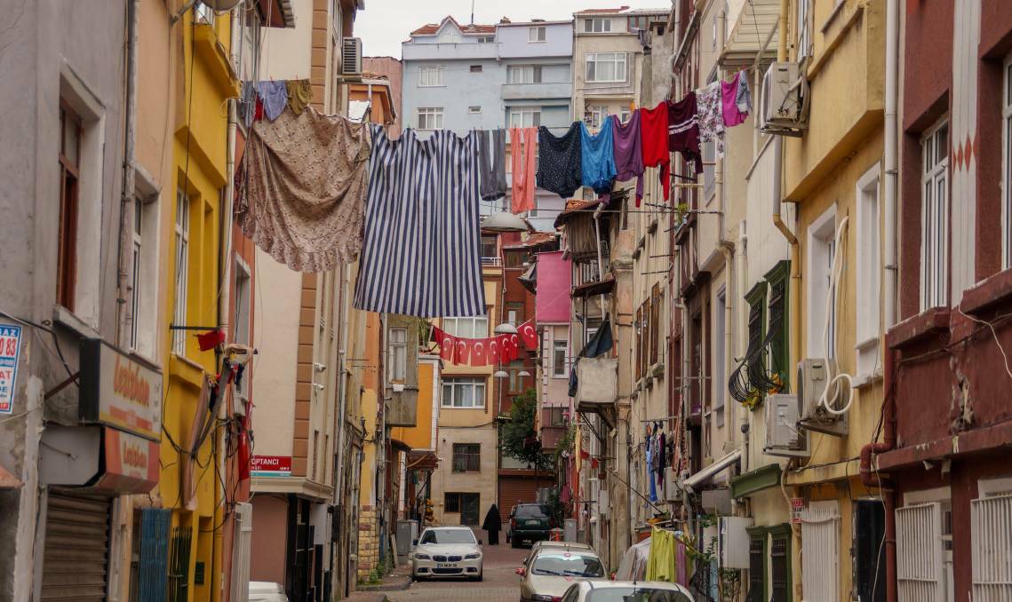 A glimpse of life in the neighbourhoods, a few turns from the hip cafes and street art in Balat. Picture: Megan Dingwall

