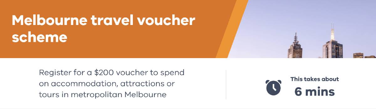 Apply for a $200 Melbourne travel voucher from today