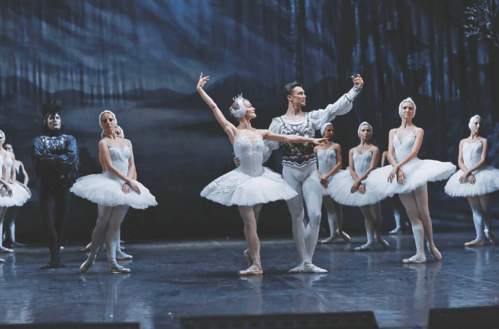 The Imperial Russian Ballet Company performing Swan Lake.