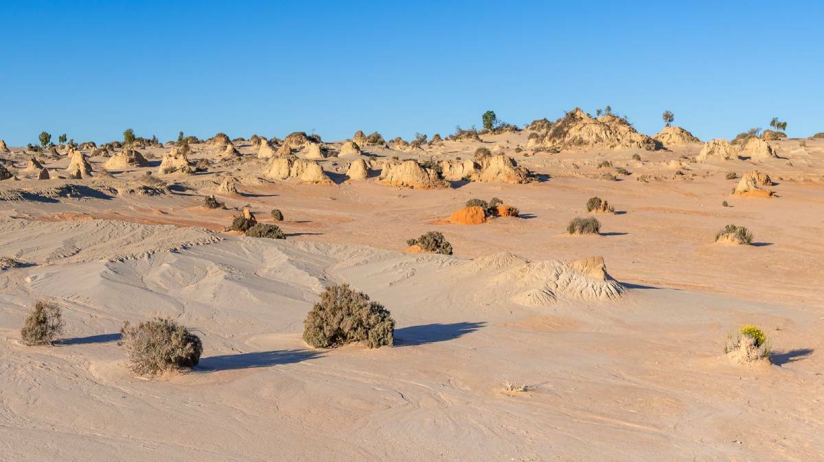 The ancient Mungo National Park in NSW