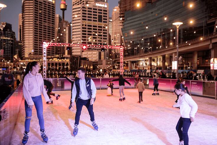 Darling Harbour Winter Festival in action