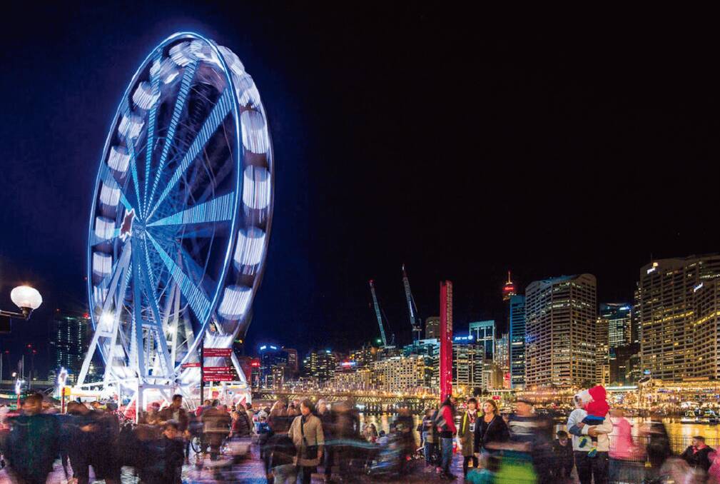 Darling Harbour is always an exciting blur of activity 